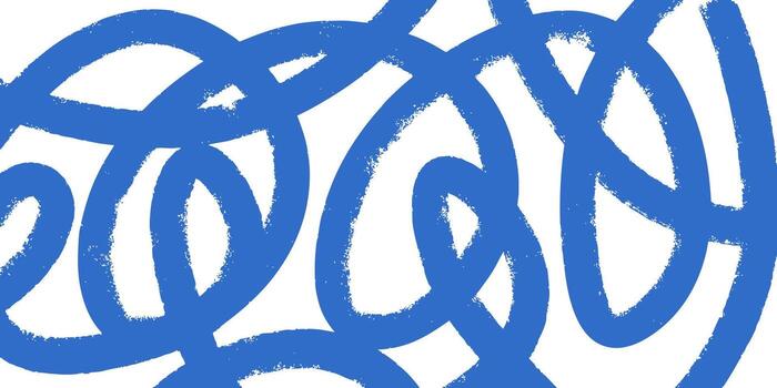 moderno resumen antecedentes presentando dinámica azul pincelada bucles en un limpiar blanco superficie. Perfecto para contemporáneo diseño proyectos, artístico carteles, y digital antecedentes. vector