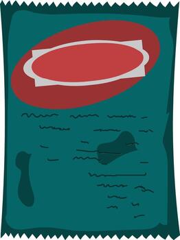 Irresistible snack package design ready for your brand, with playful, modern style and a blank label for customization, appealing to all ages vector