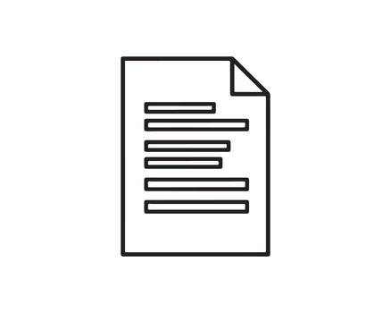 Document with text for business and education vector