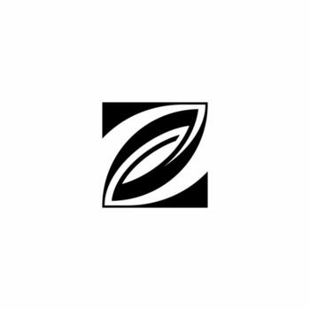 Modern 'Z' mark in a dynamic leaf shape. Symbolizes velocity, sustainable growth, and vitality. Ideal for eco-tech or health. vector
