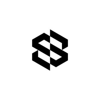 Geometric 'S' mark with a striking optical illusion. Perfect for engineering, architecture, or high-performance apparel brands. vector