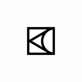 Futuristic KC or CK geometric icon. Represents structure and precision. Great for advanced engineering or tech startup ventures. vector