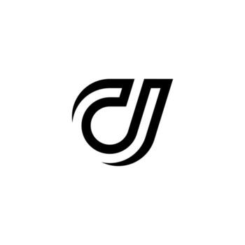 Dynamic 'd' velocity mark with swift, curved lines. Conveys speed, progress, and agility. Ideal for automotive, sports tech, or SaaS. vector