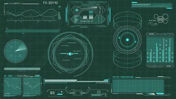 animato schermo visualizzazione il dati in lavorazione e Conservazione sistema video