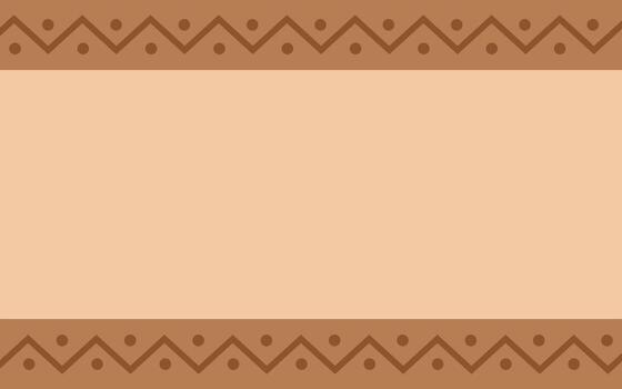 Brown Simple Design Frame With Zig Zag Line Background vector