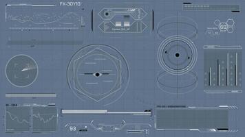 Animated display with information processing and storage system video