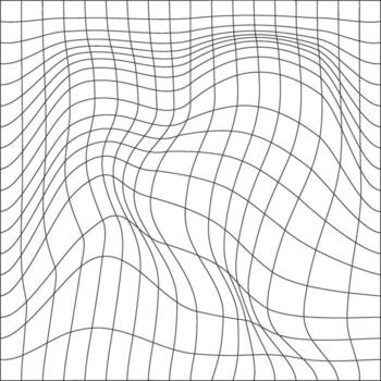 resumen estructura metálica cuadrícula superficie con orgánico curva formas vector