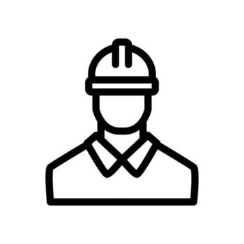 engineer outline icon design good for web or mobile app vector