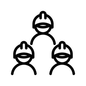 Construction Team outline icon design good for web or mobile app vector