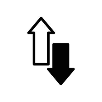 Bidirectional Arrows solid icon design good for web or mobile app vector
