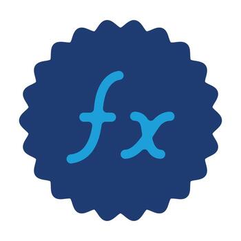 fx botón de colores icono símbolo de efecto para imagen edición diseño bueno para web o móvil aplicación vector