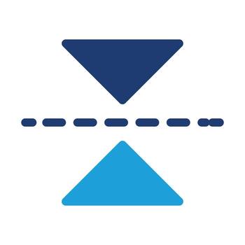 Vertical Flip colored icon design good for web or mobile app vector