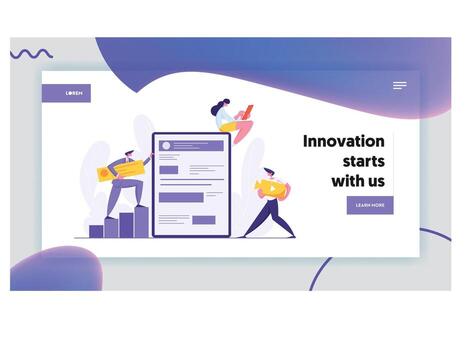 desarrollador caracteres construir sitio web vector