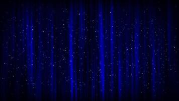 Dynamic blue particle stream in vertical motion video