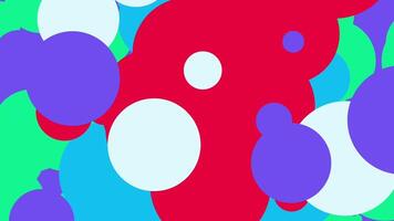 achtergrond met overlappende cirkels van verschillend maten. video