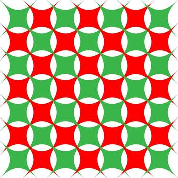 un rojo y verde modelo con círculos vector