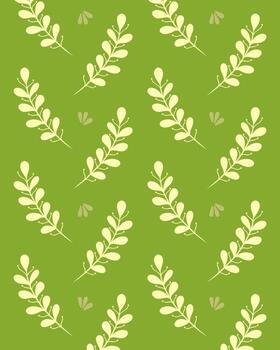 Leaves green pattern background ayout textile template design print art editable vector