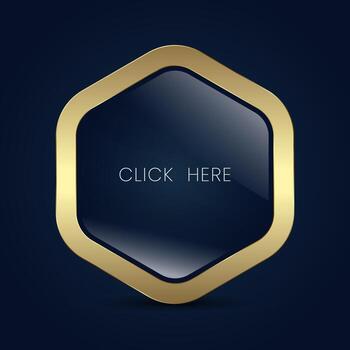 The high-end appearance button, use in luxury branding design, app icon, premium product design concepts. illustration vector