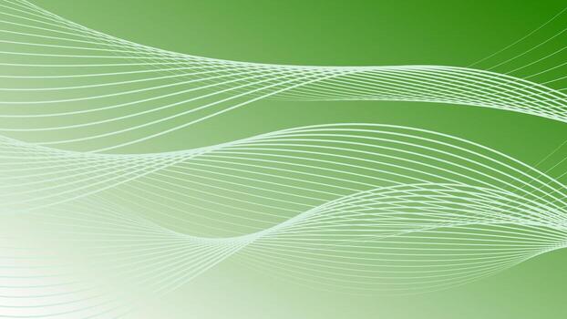 Wavy curve pattern abstract green background for network technology theme. vector