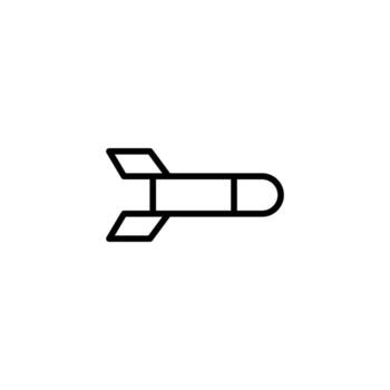 Minimalistic rendition of a rocket silhouette taking off into the unknown futuristic frontier vector