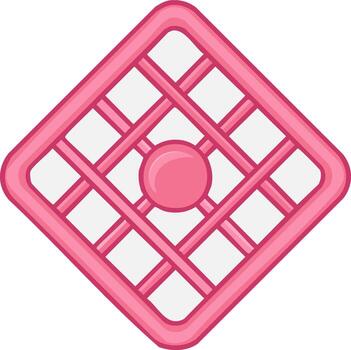 brillante rosado geométrico red, resumen cuadrado patrón, decorativo marco diseño elemento vector