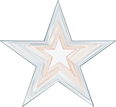 Modern star shape with line art. Abstract shapes background. design. Decorative star graphic element vector