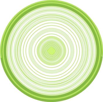 resumen verde concéntrico círculos con cuadrado centrar espejismo, moderno geométrico modelo vector