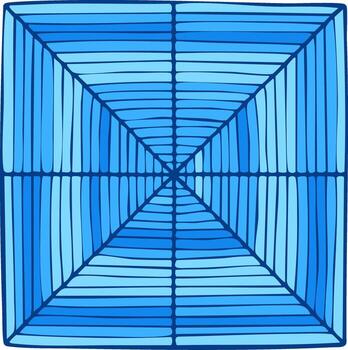 Abstract Blue Geometric Pattern Radial Lines and Gradients vector