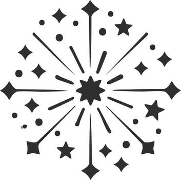 resumen Starburst modelo con puntos y diamantes creando un festivo, energético explosión gráfico vector