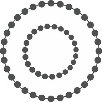 Abstract spiral design with interconnected circles, gray on white background vector