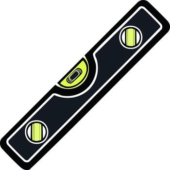 Spirit Level Tool for Measuring Horizontal and Vertical Alignment vector