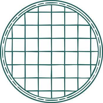 Simple Hand Drawn Tennis Racket String Pattern vector