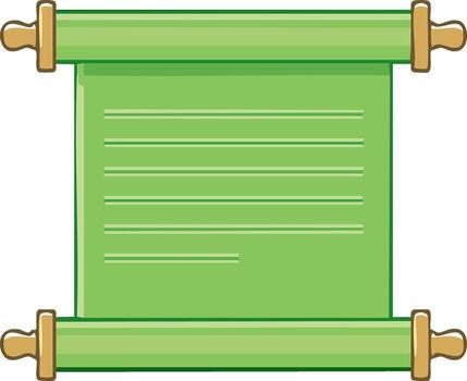 verde Desplazarse con de madera varillas y horizontal líneas para texto vector