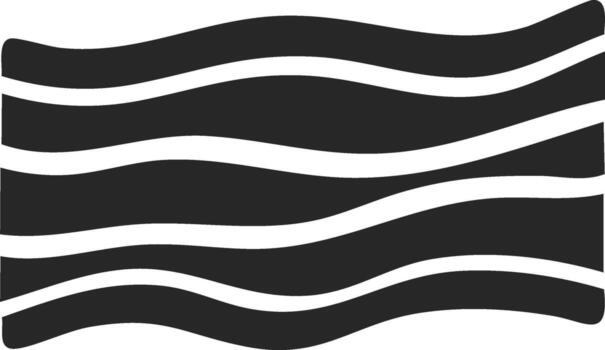 Simple illustration of wavy dark lines with light colored bands, creating a visual pattern vector