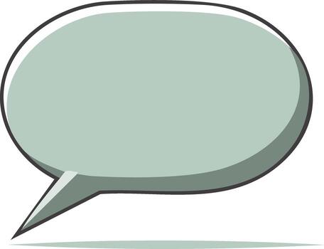 Empty Cartoon Style Dialogue Box for Text and Conversation Messaging vector