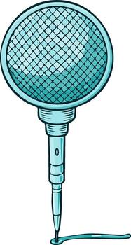 Cartoon pipette dispensing solution for experiment science project research vector