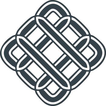 Intricate Celtic Knot Design Symbolizing Unity and Interconnection vector