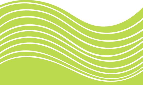minimalista resumen antecedentes con fluido Lima verde ondulado líneas creando un orgánico a rayas modelo vector