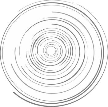 Circular Lines Create A Vortex Effect Simple Concentric Pattern Lines Forming a Vortex vector