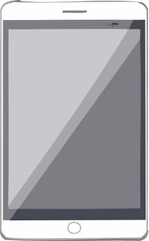 tableta computadora con un blanco antecedentes vector