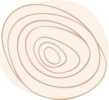 resumen beige circulo modelo presentando concéntrico formas y minimalista diseño vector