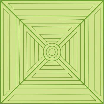 resumen verde cuadrado patrón, gráfico diseño, objetivo símbolo en centrar vector