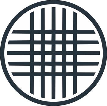 Abstract Geometric Pattern Simple Circle Grid Design vector