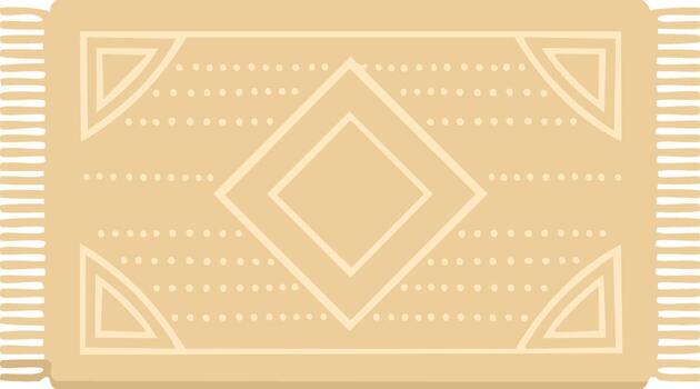 geométrico alfombra ilustración con diamante y triángulo patrones y franja detalles vector