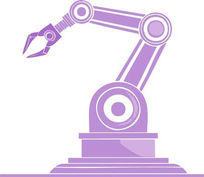 robótico brazo avaro dispositivo mecánico innovación automatización y Ingenieria vector