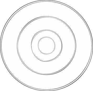 Concentric Circle Design Element Geometric Shapes Concentric Rings Pattern vector