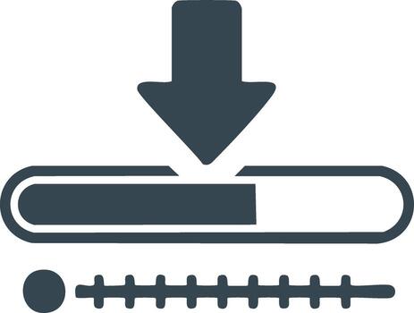 descargar icono con cargando Progreso bar y estado indicador para software actualizaciones y datos transferir vector