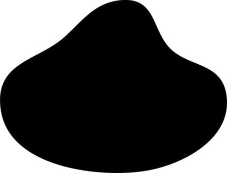 resumen negro gota forma en blanco fondo, gráfico elemento para diseño vector