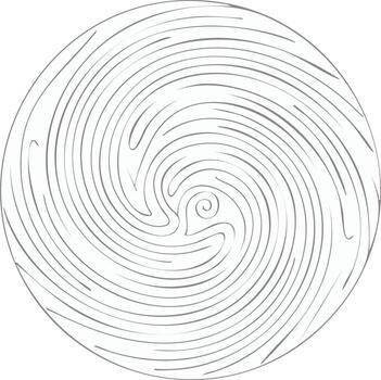 Abstract Swirling Lines in a Circle, Artistic Design vector