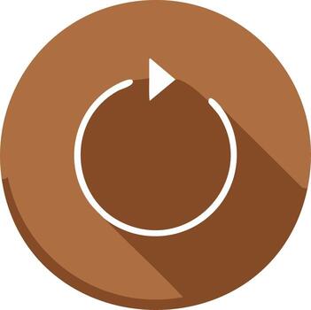 A brown button with an arrow pointing to the left vector